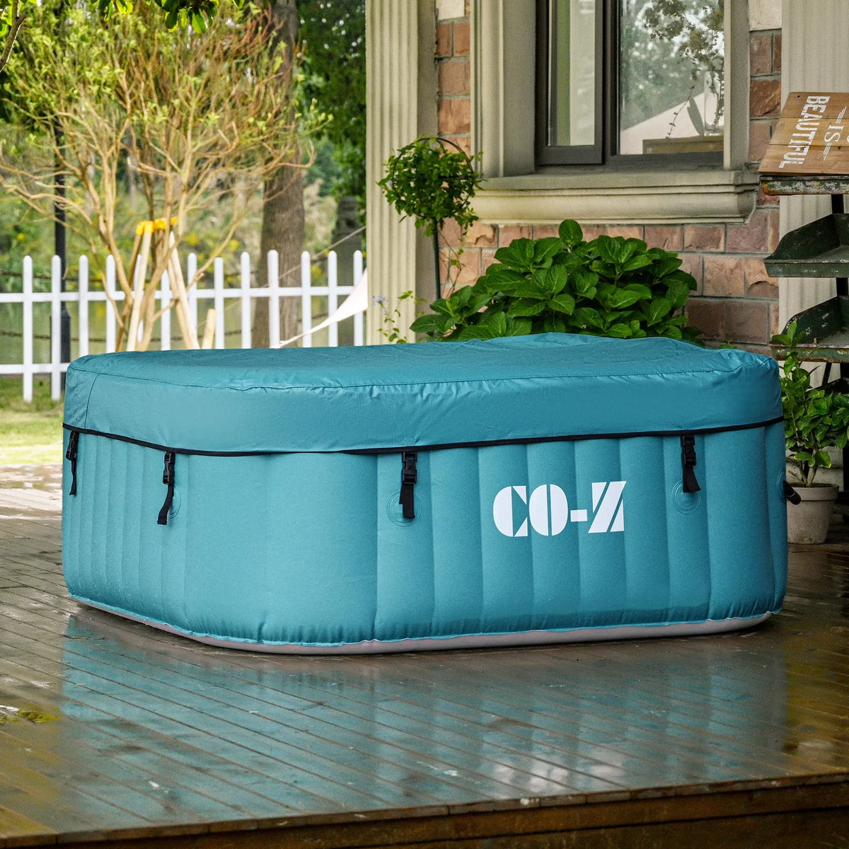 4-6 Person Blow-Up Hot Tub with Air Jets T712494