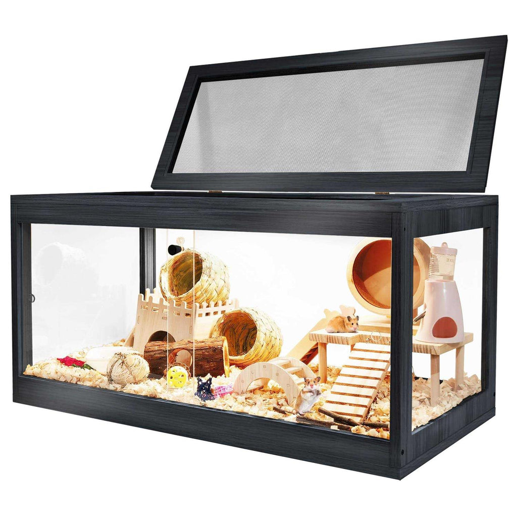Wooden Hamster Cage with Acrylic Sheets L18757