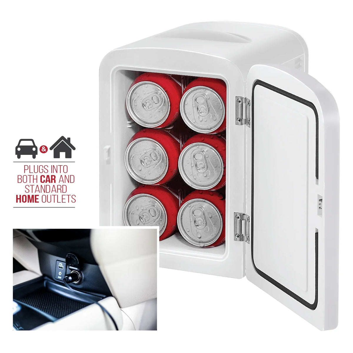 Portable 4L Mini Fridge Black Y7230