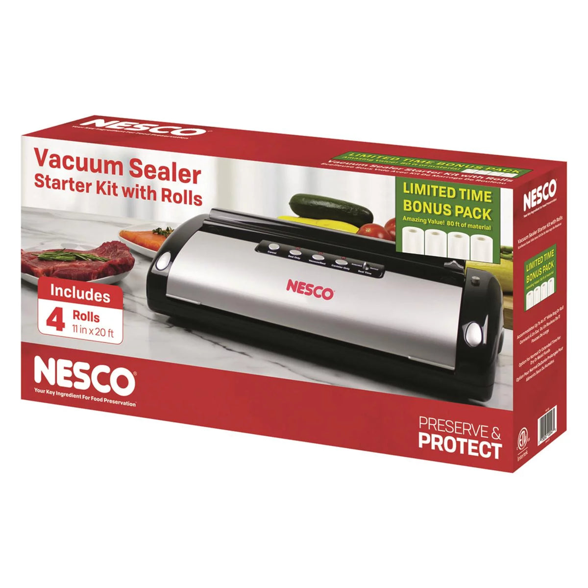 Vacuum Sealer with 4 Rolls M110143