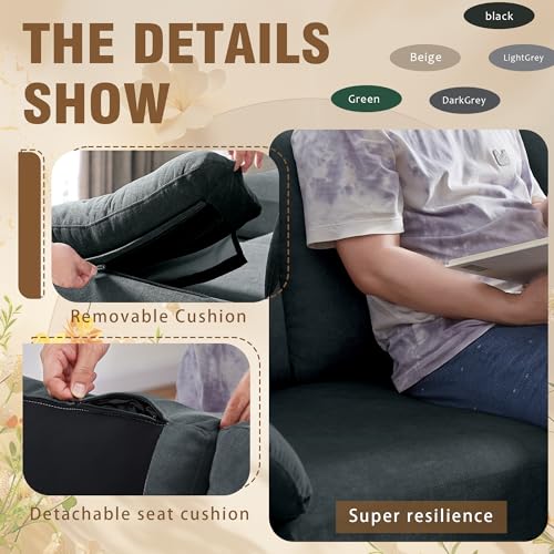 Dark Grey Convertible Sectional Sofa X470