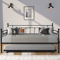 Twin Size Daybed with Trundle Bed Frame S3263
