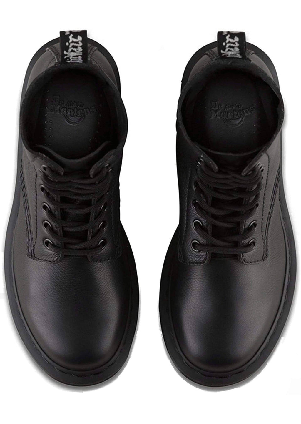 Black Virginia Leather Dr Martens Boots F55431