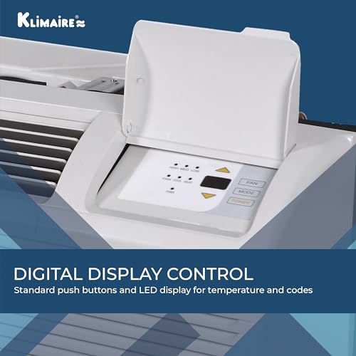 Air Conditioner Heat Pump with Wall Sleeve, Aluminum Grille, Remote Control, & Electric Heater L856099