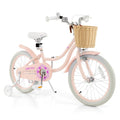 Green Kid's Bike with Training Wheels O8740