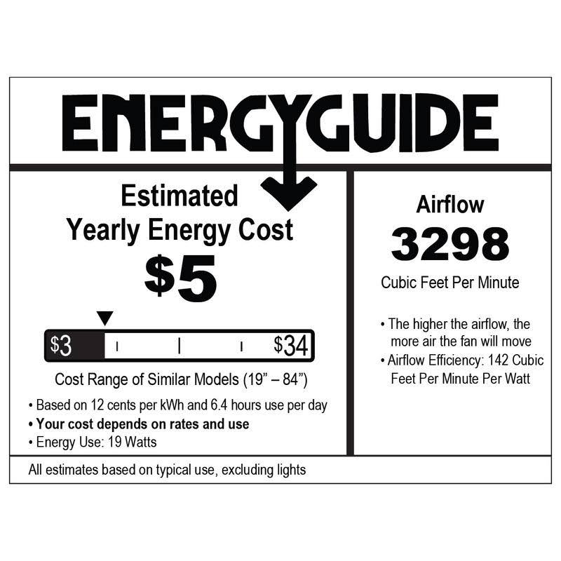 Cirrus 50x22 Ceiling Fan X5327