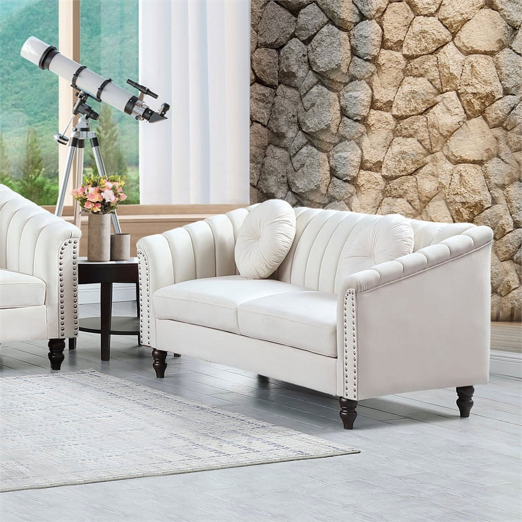 3 Piece Velvet Sofa Loveseat and Chair S15423