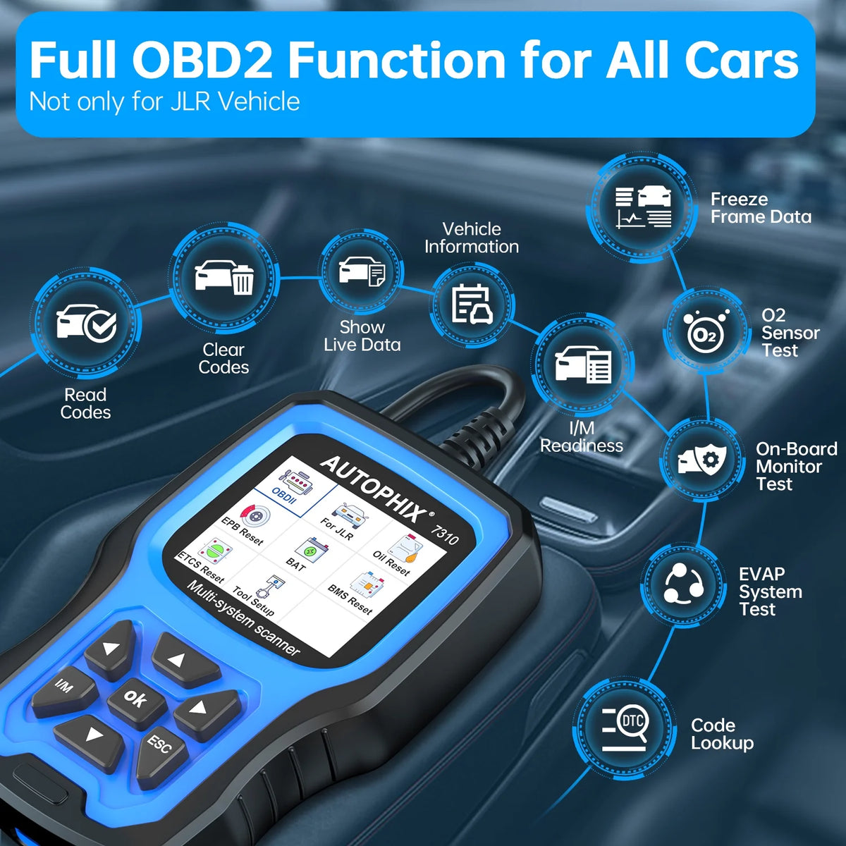 OBDII Car Scanner for Land Rover Jaguar I282