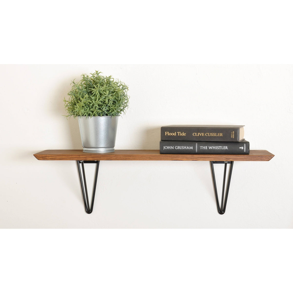 Black Wood Bracket Shelf R8347