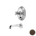 Oil Rubbed Bronze Tub and Shower Trim Plate with Handle C5862