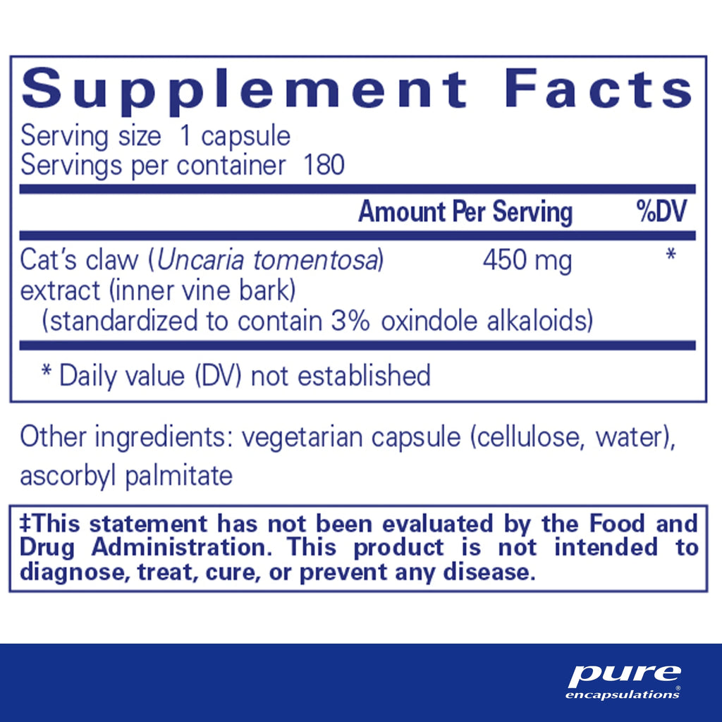 Cat's Claw 180 Capsules M64199
