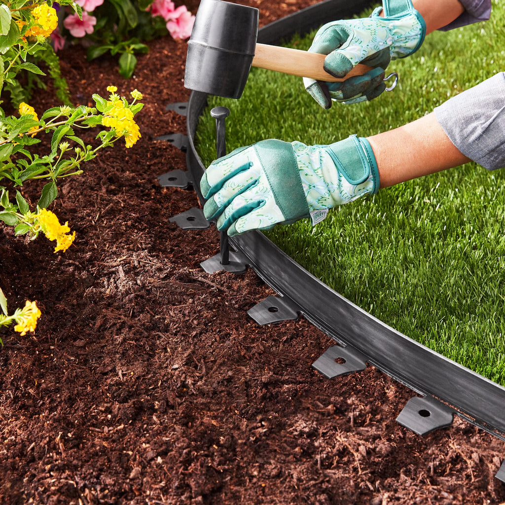 2-inch Tall 30-ft Plastic Black Landscape Edging Z6727