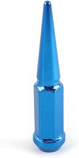 24 Pcs Blue Spike Lug Nuts with Key K88344