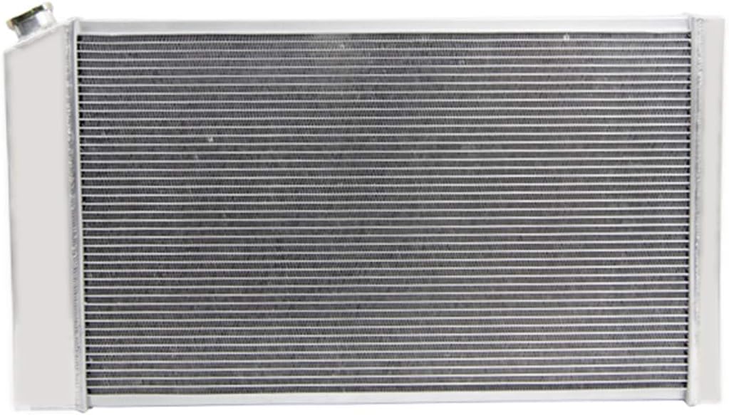 4 Row Aluminum Radiator with 2X12 Fan, Shroud and Thermostat Relay Kit, 34 Overall Width I878684