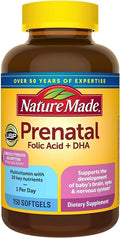 Prenatal Vitamin and Mineral Supplement with Folic Acid + DHA, 150 Softgels H75533