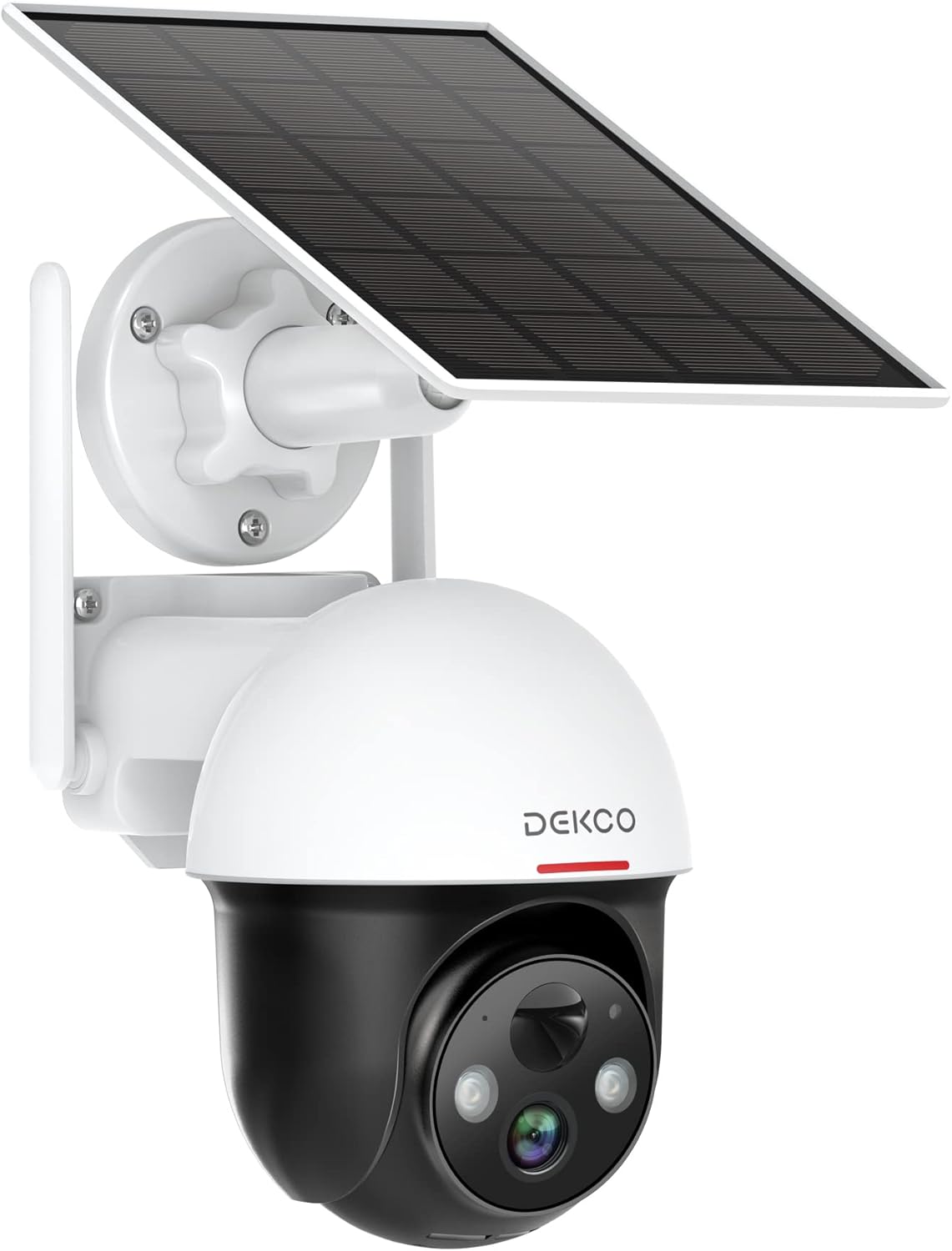 Solar Security Cameras Wireless Outdoor 360° View Pan Tilt Spotlight Battery Powered WiFi 2-Way Talk 1080P HD Night Vision Human Detection V208958
