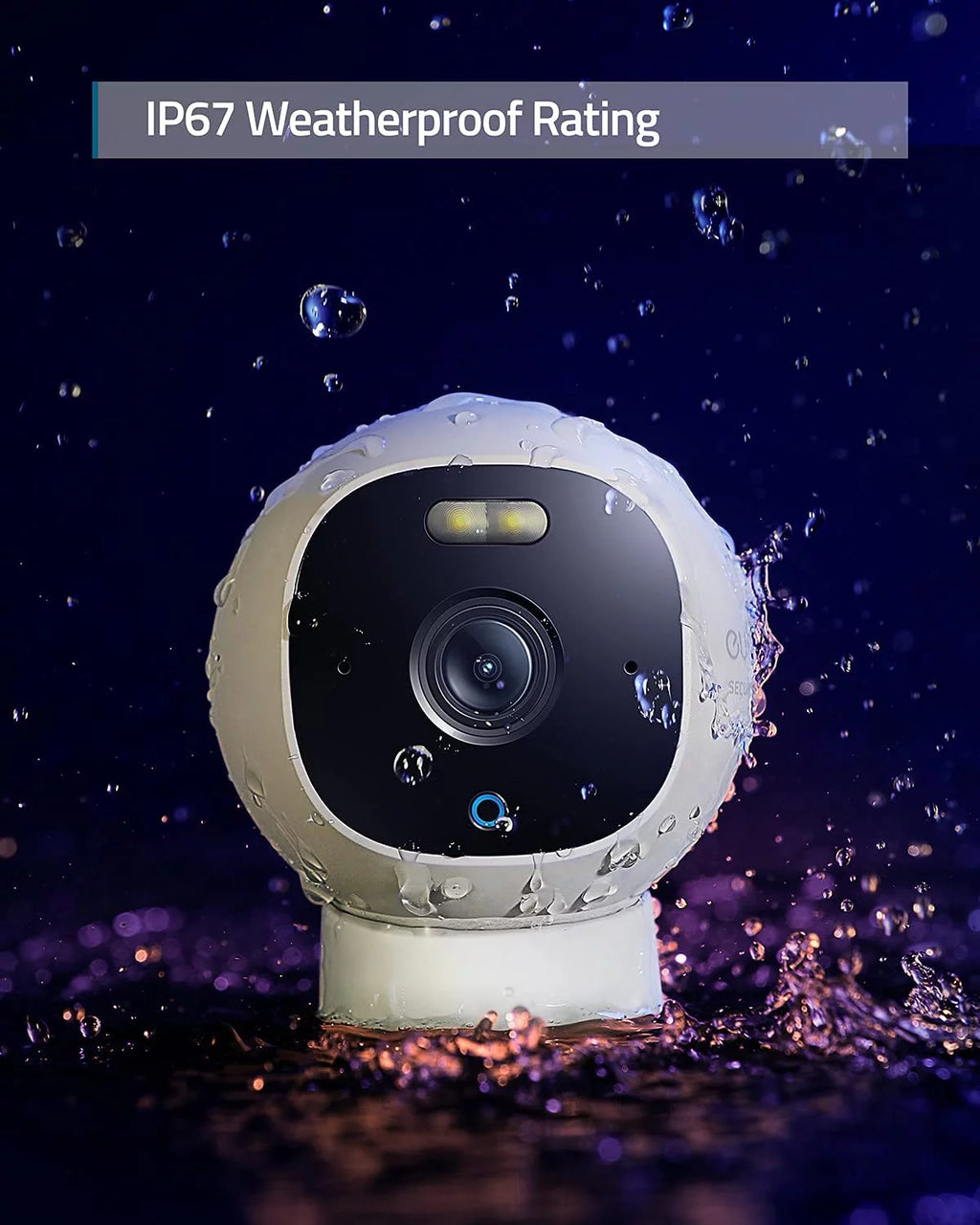 2K Wired Outdoor Surveillance Camera with Spotlight J656