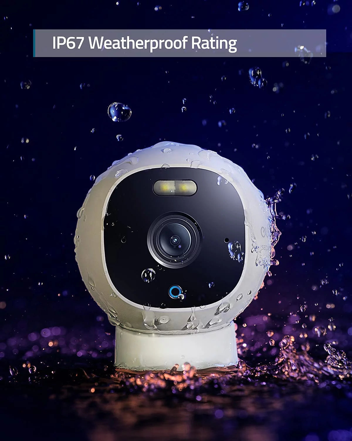2K Wired Outdoor Surveillance Camera with Spotlight J656