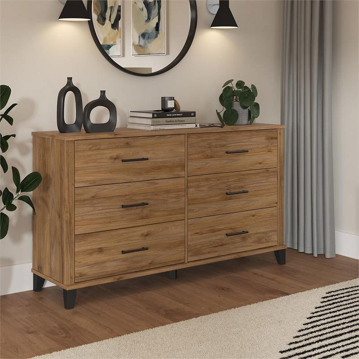 6 Drawer Engineered Wood Dresser X108