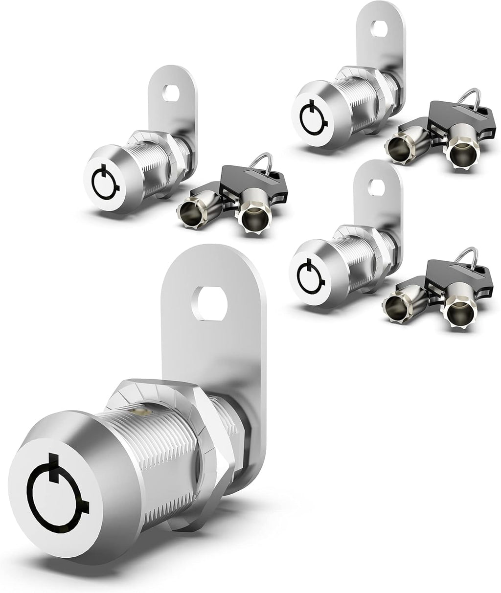 3 Pack Keyed Alike 5/8 Inch Zinc Alloy Cabinet Locks N954761