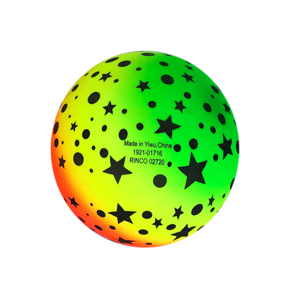 3 Pcs 16 CM Rainbow Balls Elastic PVC Beach Play Ball Children Toy T9756