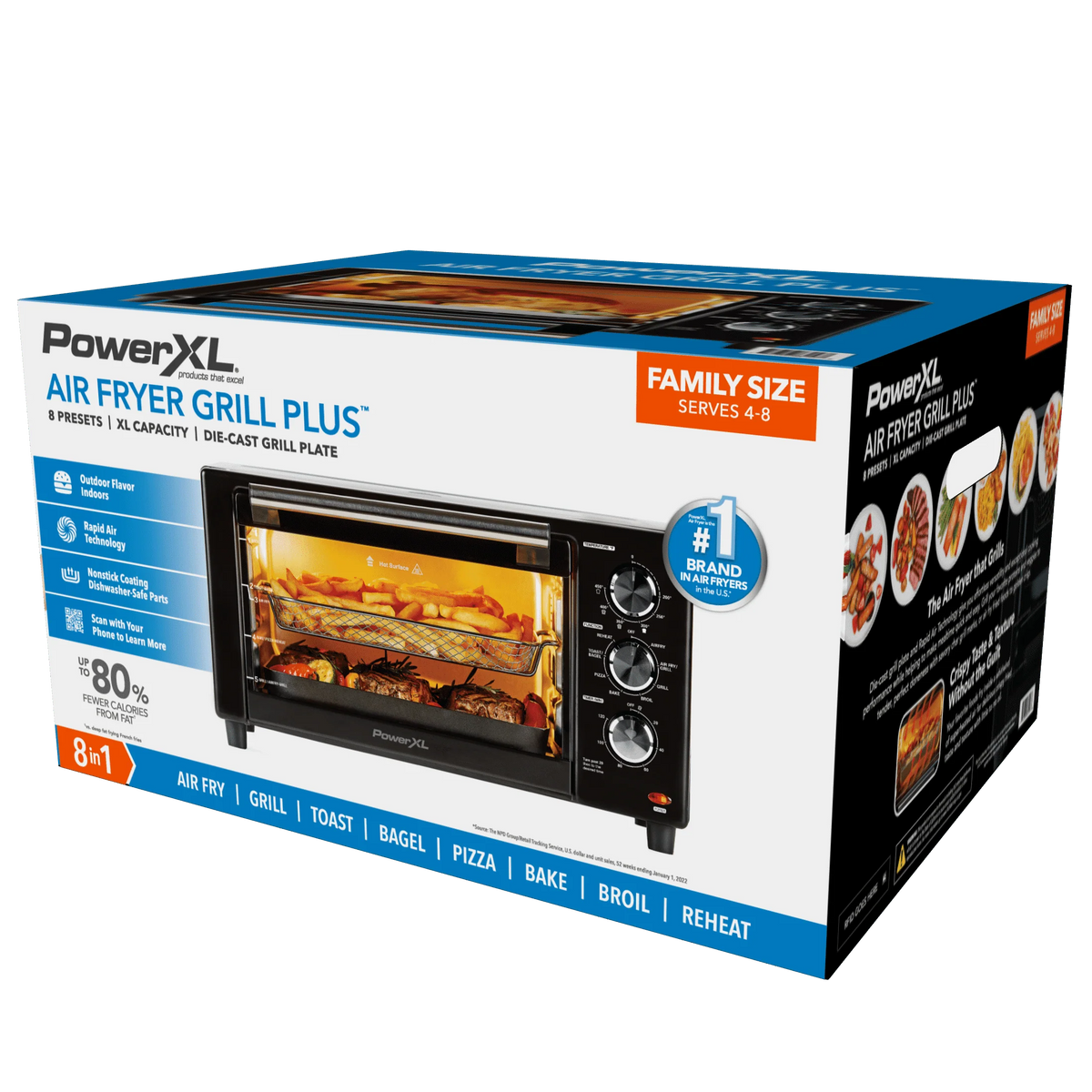 Black Air Fryer Grill S813