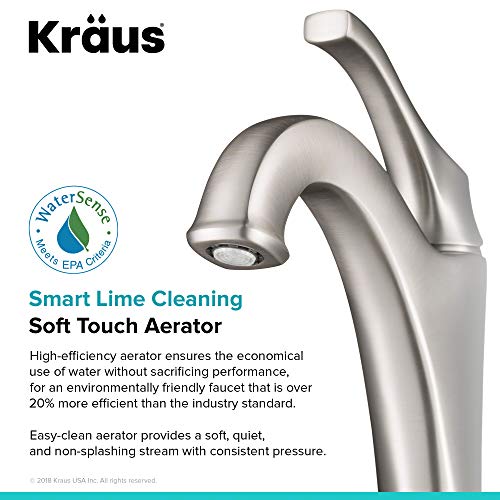 Brushed Gold Vessel Bathroom Faucet with Pop-Up Drain H668