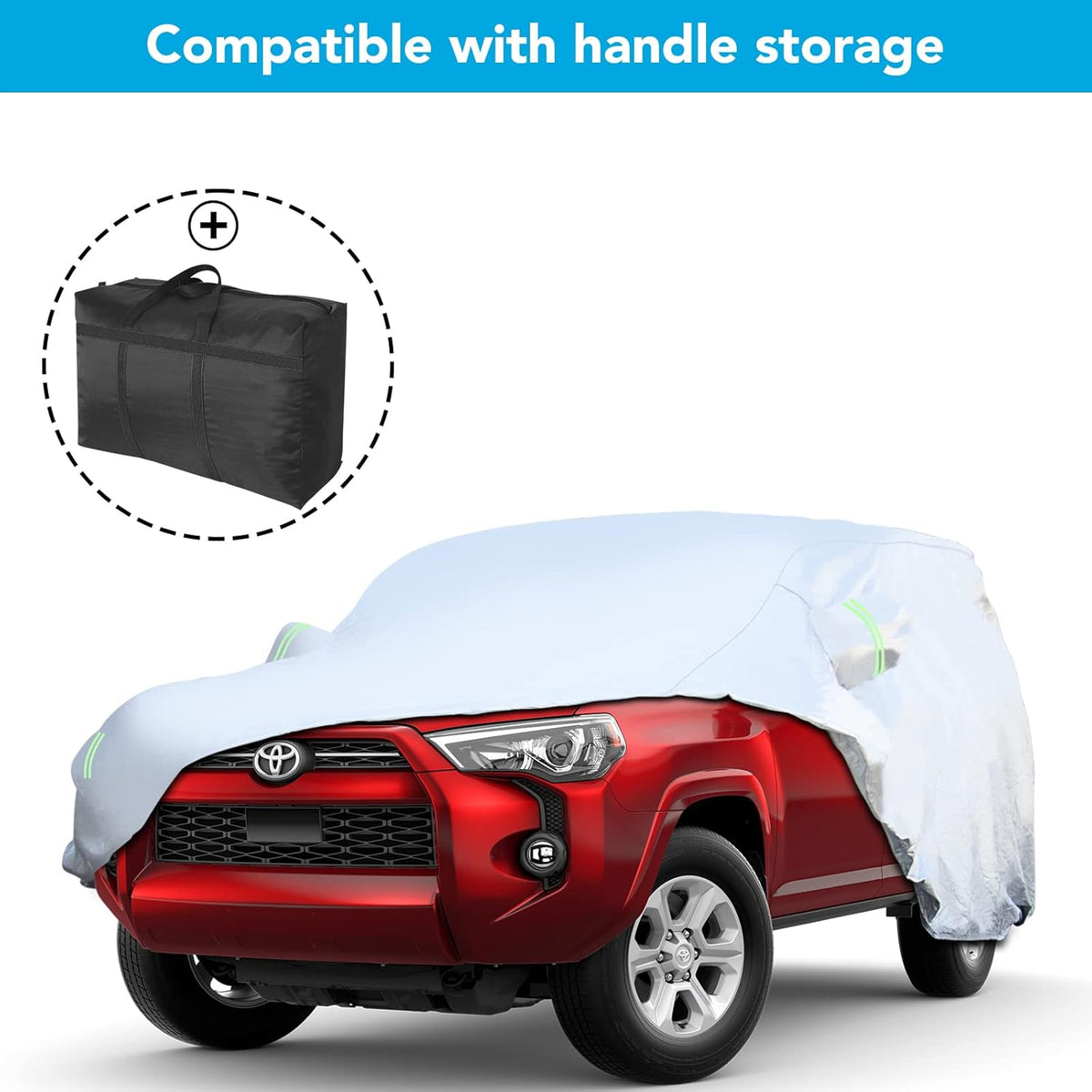 6 Layers All Weather Waterproof Outdoor Full Exterior Car Cover with Zipper K4379