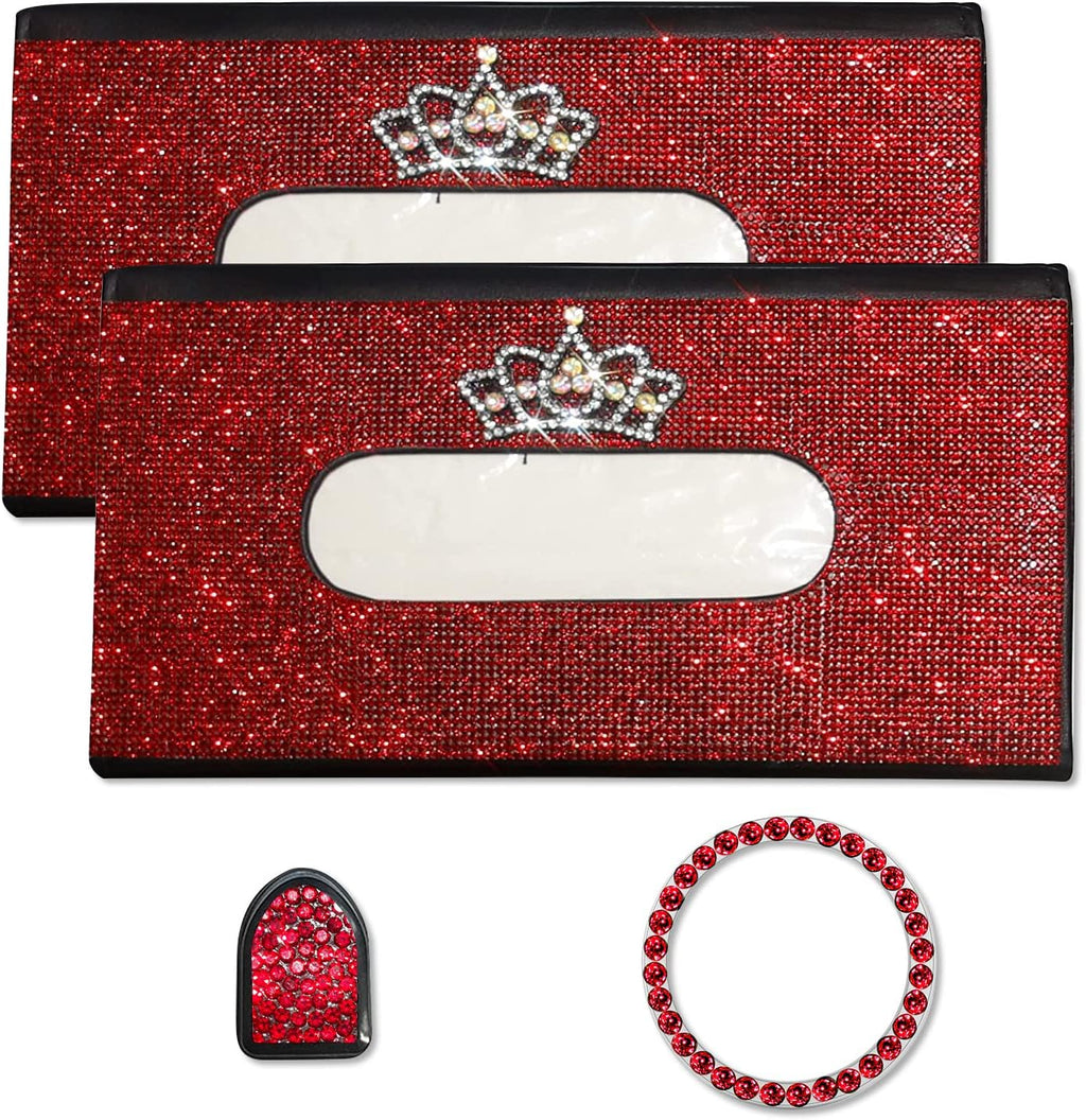 Red Queen Crown Tissue Box Holder for Sun Visor Z89571