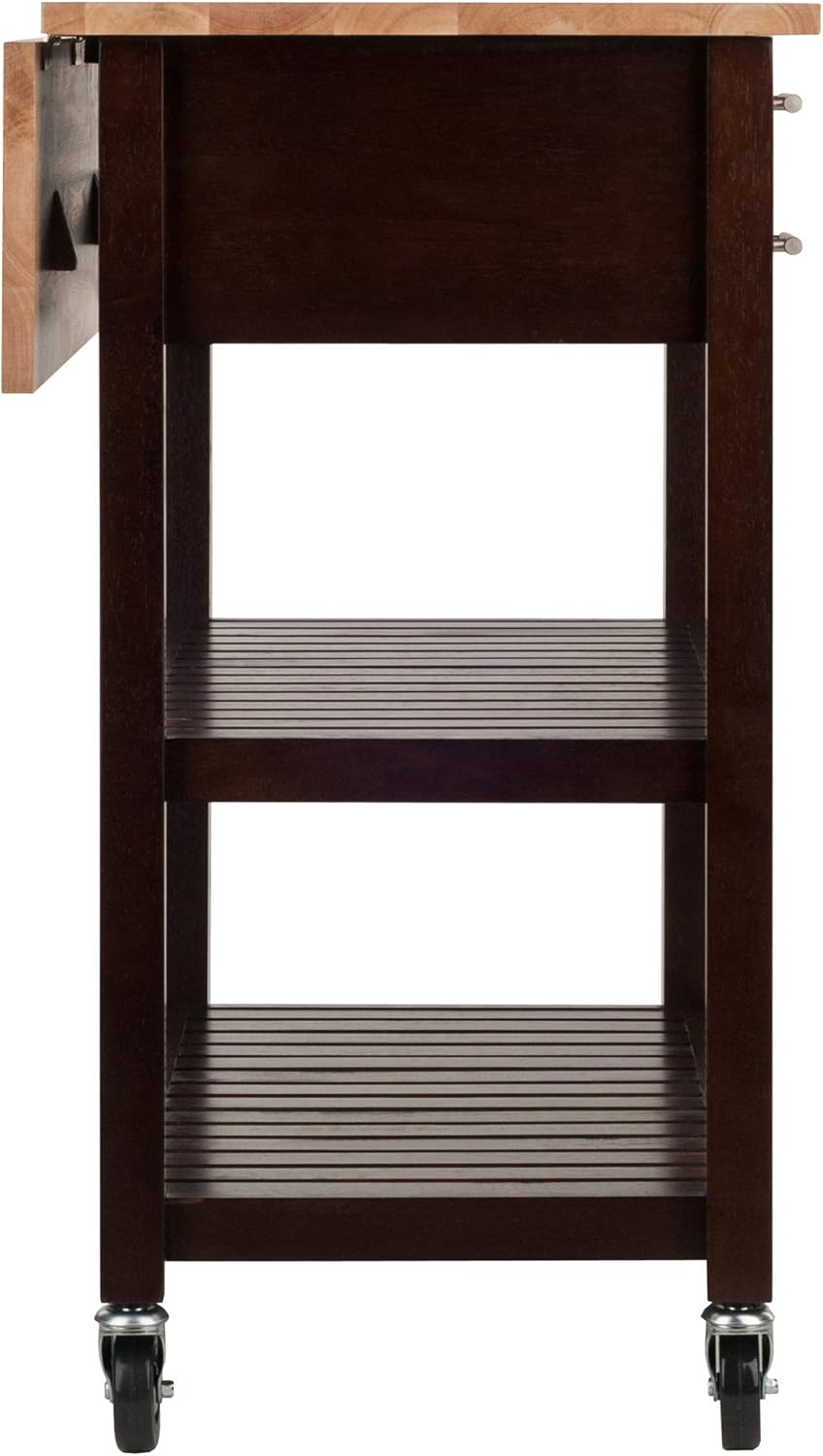 Cappuccino Natural Kitchen Cart B99527