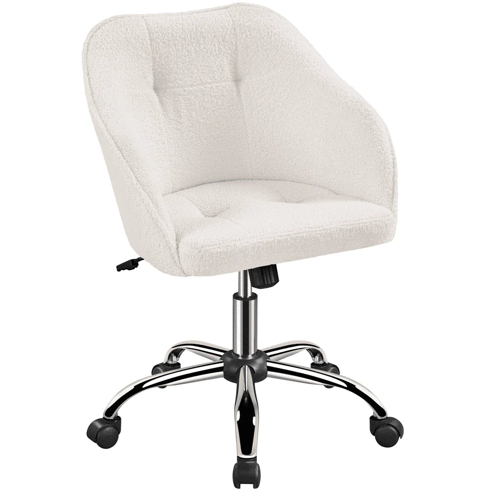 Pink Velvet Adjustable Swivel Office Chair E75423