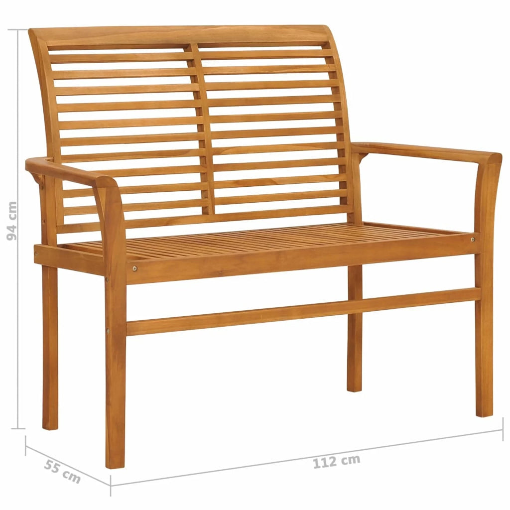 Garden Bench Solid Teak Wood B95699
