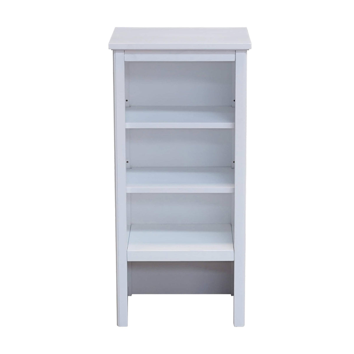 Bathroom Storage Tower with Open Upper Shelves and Lower Cabinet O641062