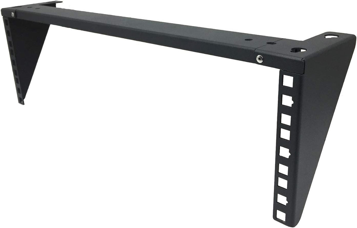 2 Pack 1U Foldable 19 Inches Cold Rolled Steel Vertical Wall Mount Rack Including Hardware T650446
