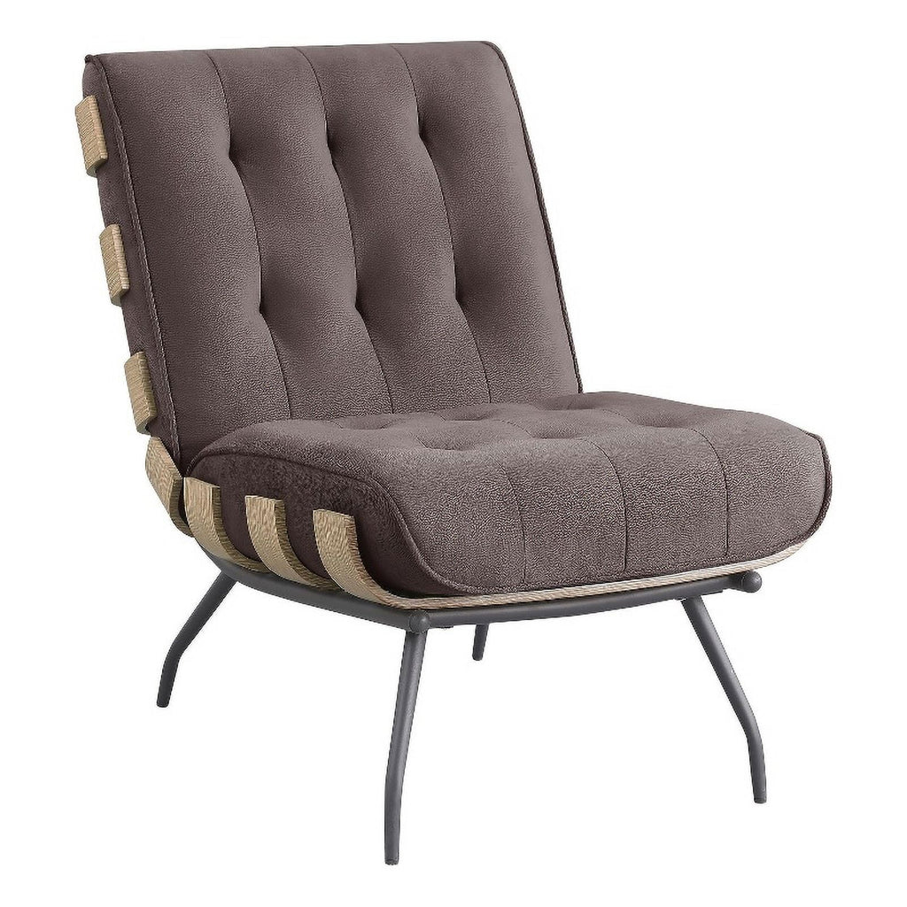 Mid-Century Upholstered Fabric Accent Chair C139677