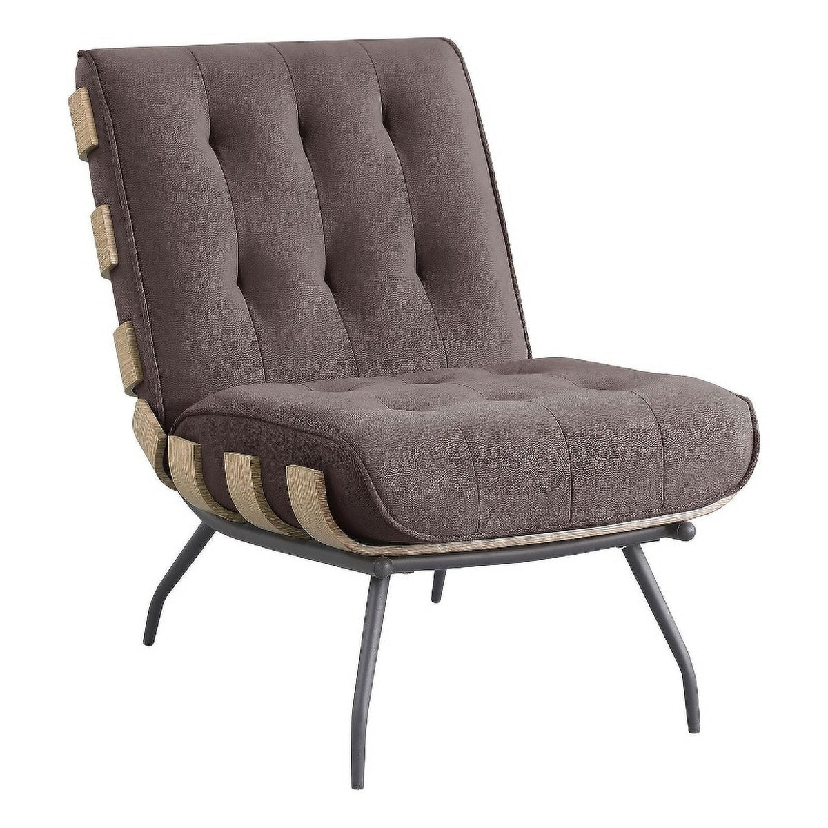 Mid-Century Upholstered Fabric Accent Chair C139677