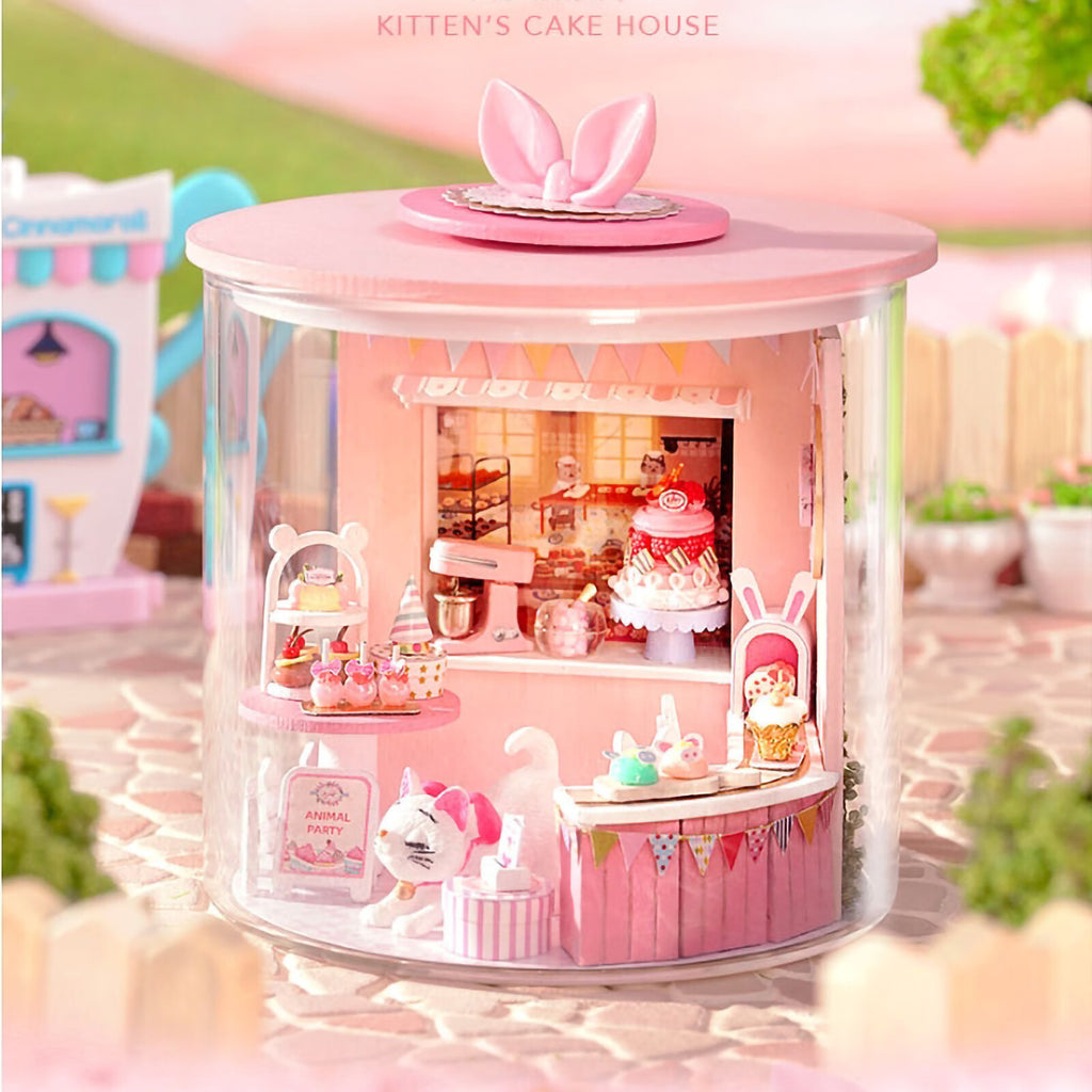DIY Miniature Dollhouse Kit with LED O7322