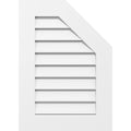 Half Octagon Top Right Surface Mount PVC Gable Vent Y11862
