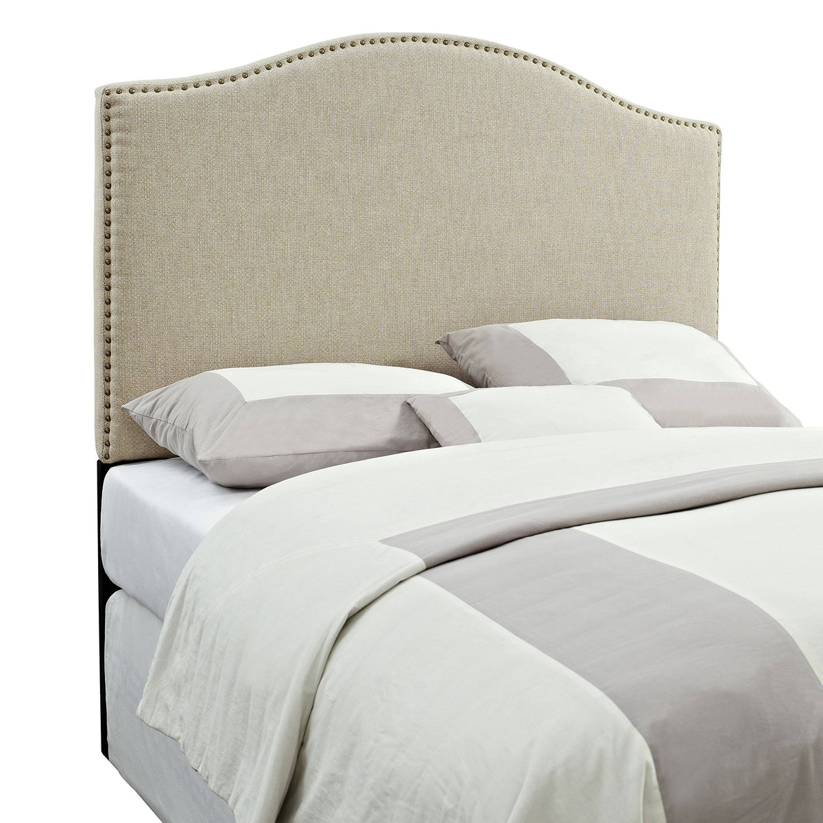 King Cal. King Linen Panel Headboard B4107