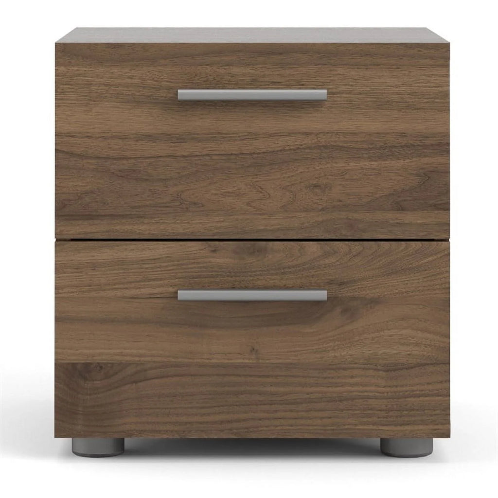 2 Drawer Walnut Nightstand M7430