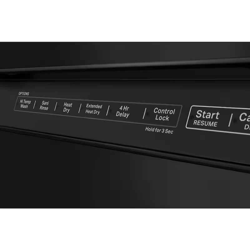 Black Front Control Tall Tub Dishwasher with Stainless Steel Tub T983