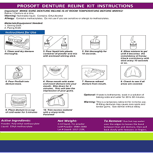 Denture Reliner Kit X4096