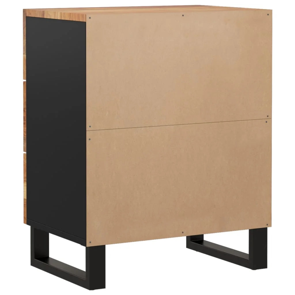 Solid Wood Acacia Bedside Cabinet E1278