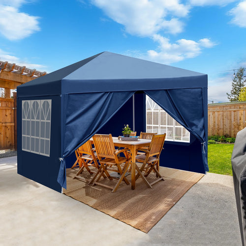 10 x 10 Pop Up Gazebo Canopy Tent with 4 Sidewalls R212