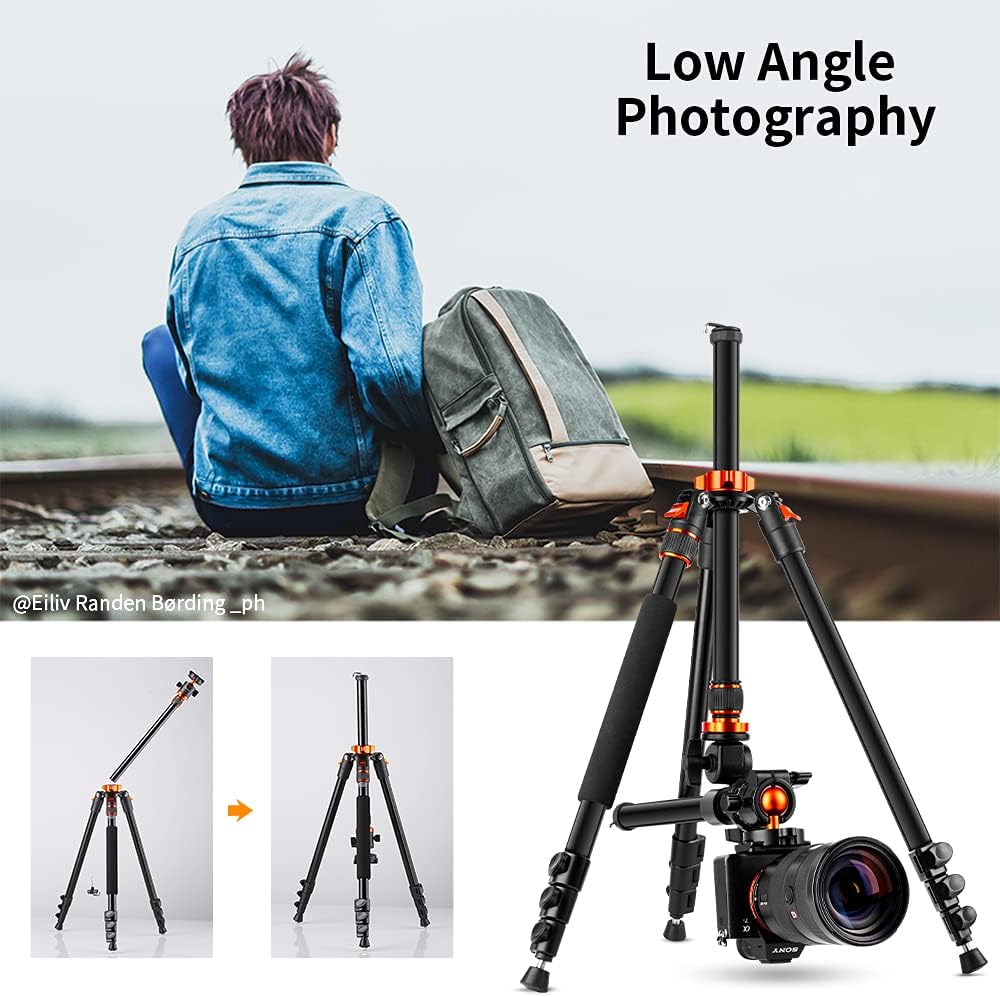78 inch DSLR Camera Tripod with Magnesium Alloy Center Column Z3168