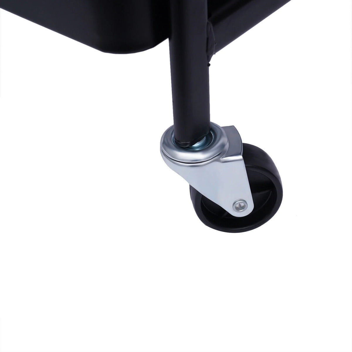 3 Tier Rolling Printer Cart with Wheel (Black+Brown) W1738