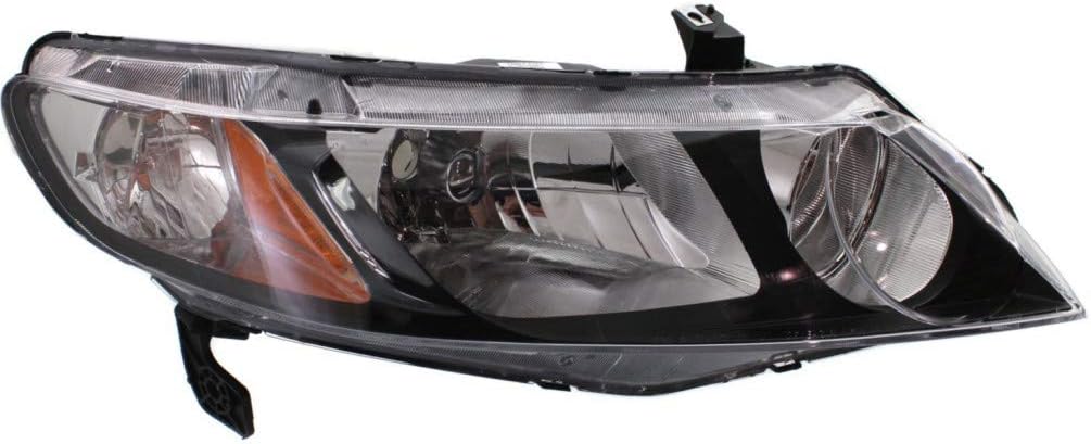Headlight Assembly for Honda Civic 2009 2011 Driver Side Sedan C5037