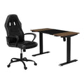 Black Metal 2-Piece Desk and Chair Set S244995