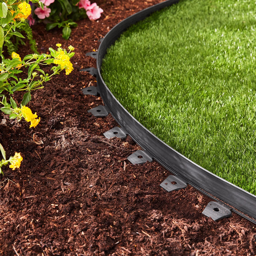 2-inch Tall 30-ft Plastic Black Landscape Edging Z6727