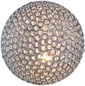 2 Light Chrome Clear Crystal Wall Mount T574